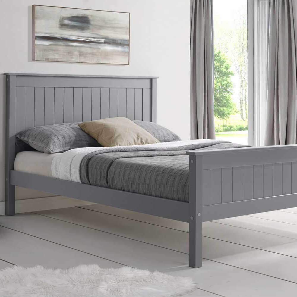 Limelight Taurus Grey Wood Bed - Beds Are Uzzz